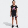 adidas Girls' Short Sleeve Cotton Essential T-Shirt Top