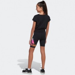 adidas Girls' Short Sleeve Cotton Essential T-Shirt Top