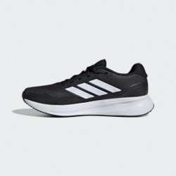 adidas Men's Run Falcon 5 Sneaker, Black/White/Black, 9 Wide