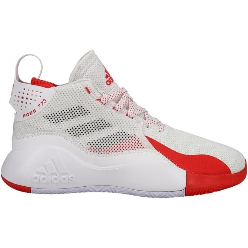 adidas D Rose 773 2020 White/Silver Metallic/Vivid Red Men's 15 Medium